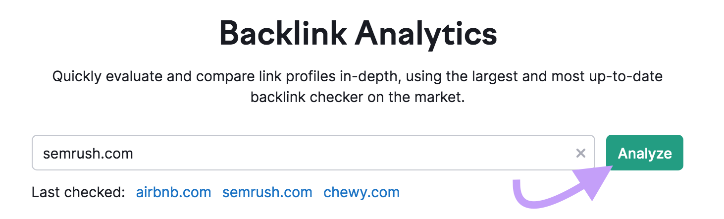 "sr03.toolzpad.com" domain entered into the Backlinks tool search bar