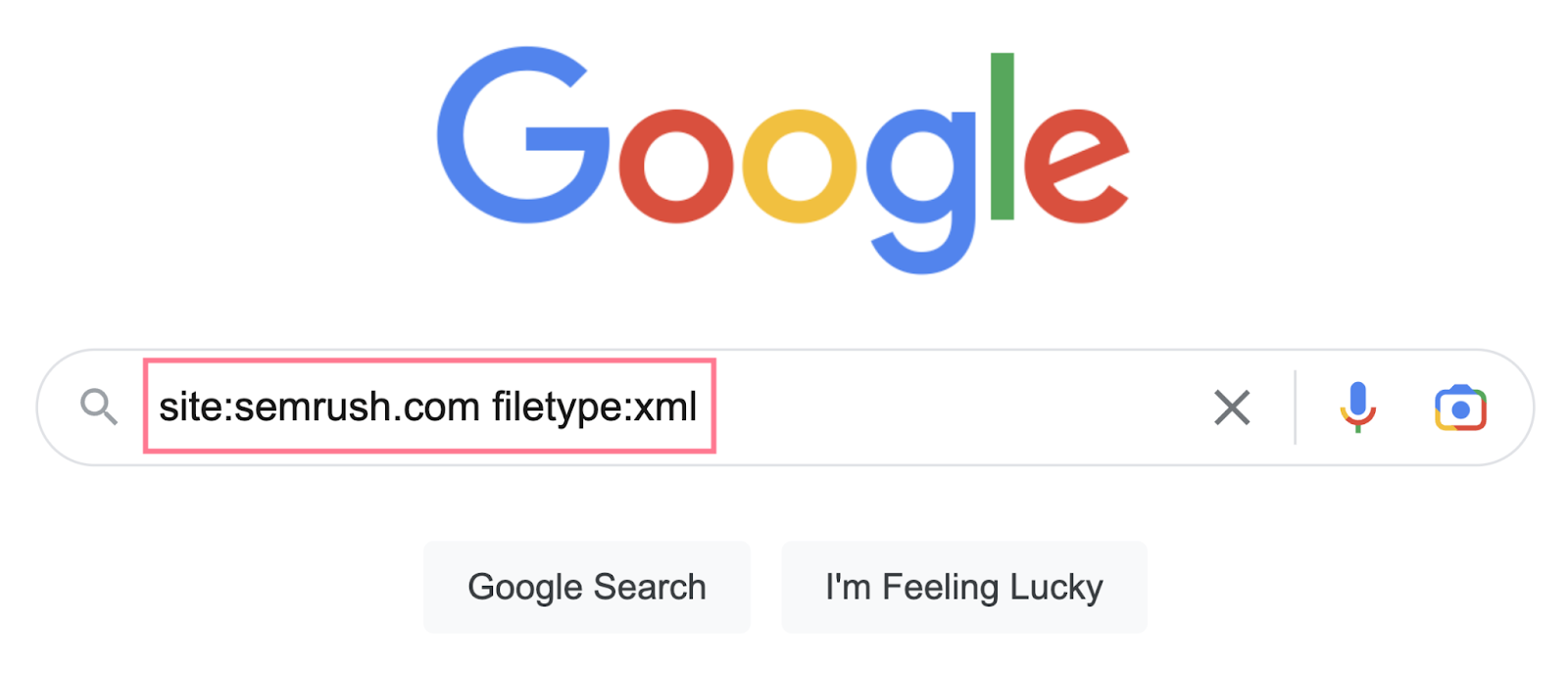 search operator in google looks like "site:sr03.toolzpad.com filetype:xml"