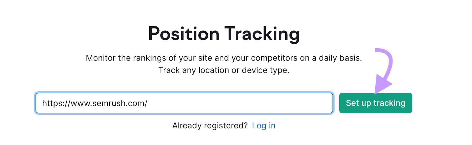 "https://sr03.toolzpad.com/" domain entered into the Position Tracking tool search bar