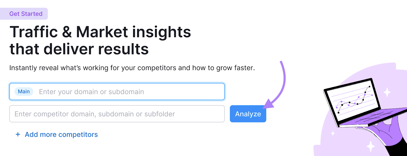 Traffic and Market toolkit start page.