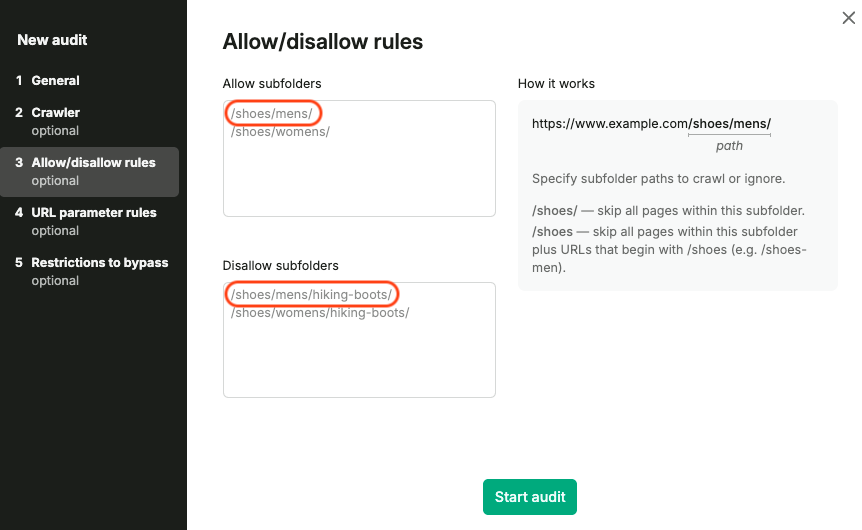 Configuring Site Audit image 8